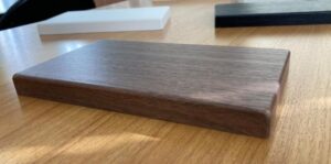 真空プレス加工 Rエッジ加工サンプル